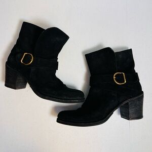 FIORENTINI+BAKER Luxury Ankle Bootie Suede Black 39